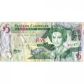 Восточные Карибы 5 долларов 2008 год - VF