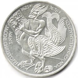 ФРГ 5 марок 1976 год - 300-лет со дня смерти Ганса Якоба Кристофа Гриммельсгаузена