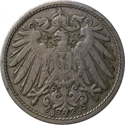 Германия 10 пфеннигов 1900 год (J)