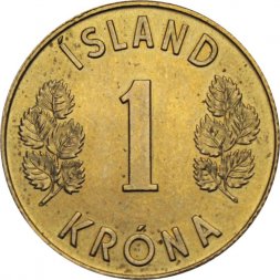 Исландия 1 крона 1969 год