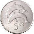Исландия 5 крон 2005 год - Дельфины