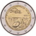 Финляндия 2 евро 2021 год - 100 лет самоуправлению в Аландском регионе