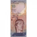 Венесуэла 10 боливаров 2014 год - Касике Гуаикайпуро. Орел Гарпия - UNC