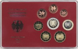 Евро серия Proof Германия 2002 год - Монетный двор «A» (8 монет)