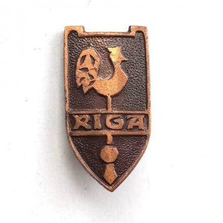 Значок Рига. Riga. Тяжелый, булавка