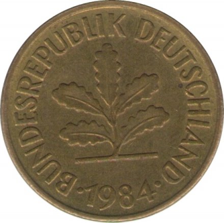 ФРГ 5 пфеннигов 1984 год (G)