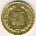 Швейцария 20 франков 1894 год