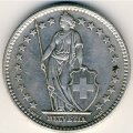 Швейцария 2 франка 1961 год