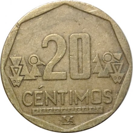 Перу 20 сентимо 2012 год