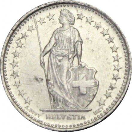 Швейцария 1/2 франка 2008 год