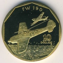 Маршалловы острова 10 долларов 1991 год