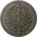 Германия 10 пфеннигов 1875 год (H)