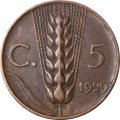 Италия 5 чентезимо 1929 год