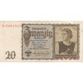 Третий Рейх (Германия) 20 марок 1939 год VF-XF