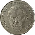 ФРГ 2 марки 1988 год - Людвиг Эрхард, 40 лет Федеративной Республике (1948-1988) - F