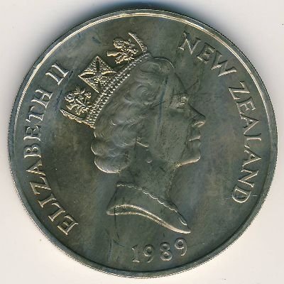Новая Зеландия 1 доллар 1989 год - XIV Игры Содружества 1990. Штангист