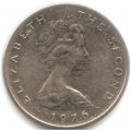 Остров Мэн 5 пенсов 1976 год (отметка монетного двора на обеих сторонах монеты)