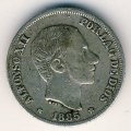 Филиппины 10 сентимо 1885 год