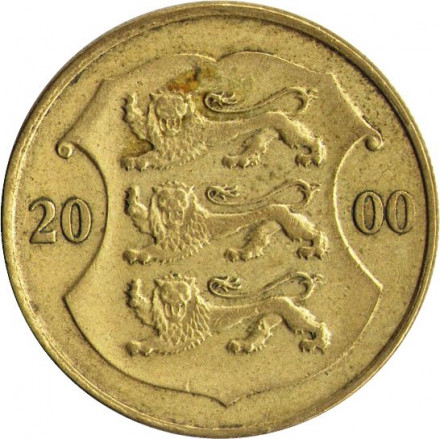 Эстония 1 крона 2000 год