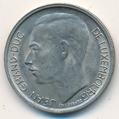 Люксембург 1 франк 1968 год - Великий герцог Жан