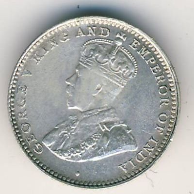 Цейлон 10 центов 1914 год