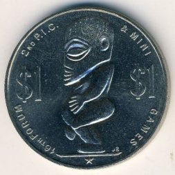 Острова Кука 1 доллар 1985 год