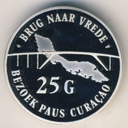 Антильские острова 25 гульденов 1990 год