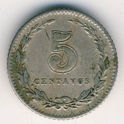 Аргентина 5 сентаво 1921 год