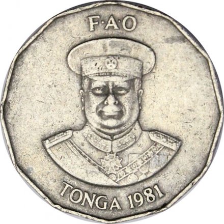 Тонга 50 сенити 1981 год