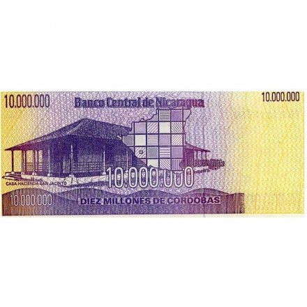 Никарагуа 10000000 кордоба 1990 год - UNC