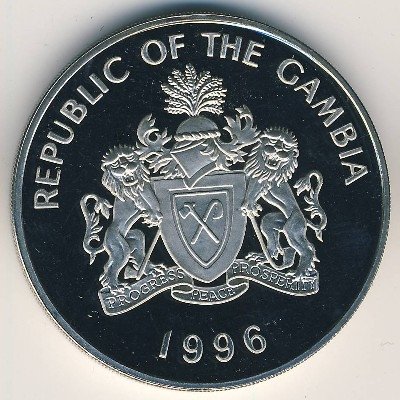 Гамбия 1 даласи 1996 год