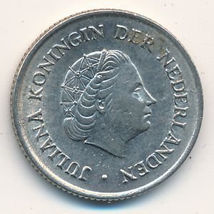 Нидерланды 25 центов 1960 год