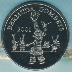 Бермудские острова 1 доллар 2001 год