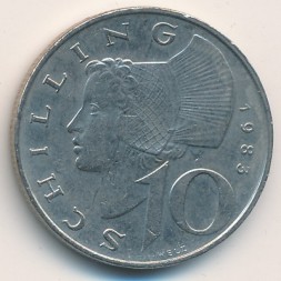Австрия 10 шиллингов 1983 год
