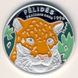 Конго 1000 франков 1996 год