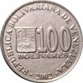 Венесуэла 100 боливаров 2002 год