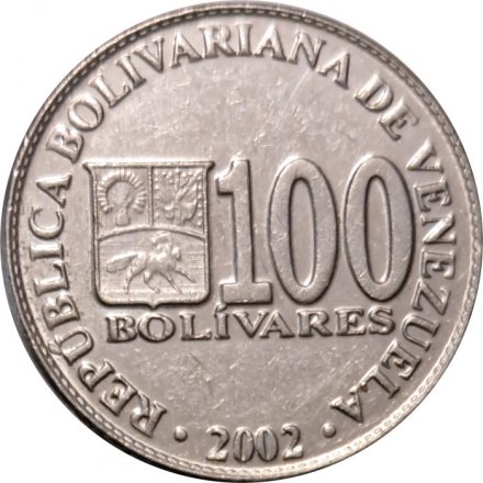 Венесуэла 100 боливаров 2002 год