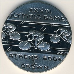 Остров Мэн 1 крона 2003 год