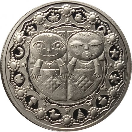 Беларусь 1 рубль 2009 год - Знаки зодиака. Близнецы