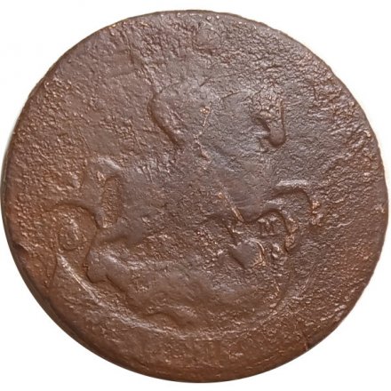 2 копейки 1763 год ЕМ (гурт сетчатый) Екатерина II (1762 - 1796) - VG
