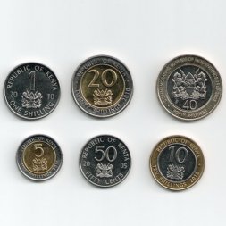 Набор из 6 монет Кения 2003-2010 год