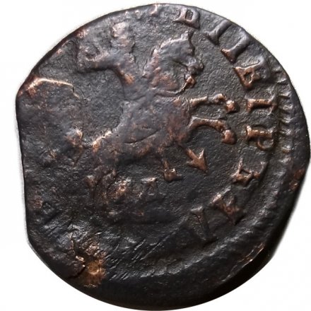 1 копейка 1713 год НД Пётр I (1699 - 1725) - VF