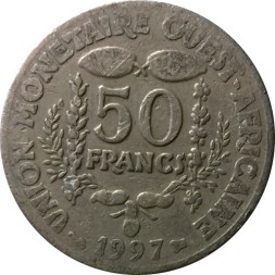 Западная Африка 50 франков 1997 год
