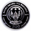 Руанда 500 франков 2010 год - Карибская рифовая акула