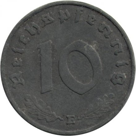 Третий Рейх 10 рейхспфеннигов 1943 год (E)