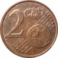 Люксембург 2 евроцента 2004 год