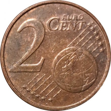 Люксембург 2 евроцента 2004 год