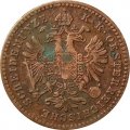Австрия 1 крейцер 1859 год (A)