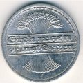 Веймарская республика 50 пфеннигов 1920 год (J)