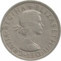Великобритания 1/2 кроны 1956 год